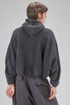 short and wide cardigan in soft raccoon knit - RUNDHOLZ 
