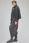 short and wide cardigan in soft raccoon knit - RUNDHOLZ 