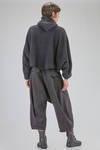 short and wide cardigan in soft raccoon knit - RUNDHOLZ 
