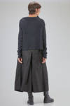 short and wide sweater in cashmere knit and sable yarn - RUNDHOLZ 
