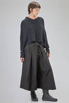 short and wide sweater in cashmere knit and sable yarn - RUNDHOLZ 