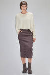short and wide sweater in cashmere knit and sable yarn - RUNDHOLZ 