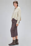 short and wide sweater in cashmere knit and sable yarn - RUNDHOLZ 