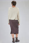short and wide sweater in cashmere knit and sable yarn - RUNDHOLZ 