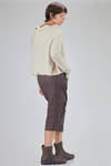 short and wide sweater in cashmere knit and sable yarn - RUNDHOLZ 