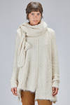 long and oversize sweater, in long filament silk knit - RUNDHOLZ 