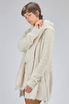 long and oversize sweater, in long filament silk knit - RUNDHOLZ 