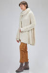 long and oversize sweater, in long filament silk knit - RUNDHOLZ 