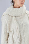 long and oversize sweater, in long filament silk knit - RUNDHOLZ 