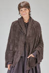 long and oversize cardigan, in long filament silk knit - RUNDHOLZ 