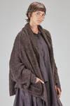 long and oversize cardigan, in long filament silk knit - RUNDHOLZ 