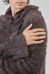 long and oversize cardigan, in long filament silk knit - RUNDHOLZ 
