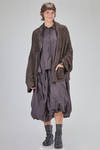 long and oversize cardigan, in long filament silk knit - RUNDHOLZ 