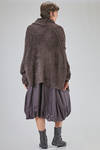 long and oversize cardigan, in long filament silk knit - RUNDHOLZ 