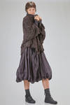 long and oversize cardigan, in long filament silk knit - RUNDHOLZ 