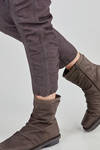 lean trousers in over-dyed cotton, hemp and elastane denim - RUNDHOLZ DIP 