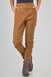 lean trousers in over-dyed cotton, hemp and elastane denim - RUNDHOLZ DIP 
