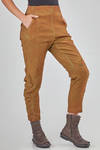 lean trousers in over-dyed cotton, hemp and elastane denim - RUNDHOLZ DIP 