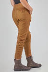 lean trousers in over-dyed cotton, hemp and elastane denim - RUNDHOLZ DIP 