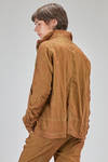 giacca/camicia al fianco, lievemente svasata, in denim sovratinto di cotone, canapa ed elastan - RUNDHOLZ DIP 
