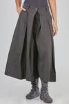 gonna-pantalone ampia e svasata in canvas lavato di cotone ed elastan - RUNDHOLZ DIP 