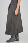 gonna-pantalone ampia e svasata in canvas lavato di cotone ed elastan - RUNDHOLZ DIP 