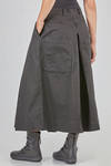 gonna-pantalone ampia e svasata in canvas lavato di cotone ed elastan - RUNDHOLZ DIP 