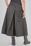 gonna-pantalone ampia e svasata in canvas lavato di cotone ed elastan - RUNDHOLZ DIP 
