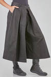 gonna-pantalone ampia e svasata in canvas lavato di cotone ed elastan - RUNDHOLZ DIP 