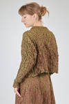 short and wide top in crinkled polyester froissé - SHU MORIYAMA 