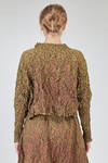 short and wide top in crinkled polyester froissé - SHU MORIYAMA 