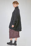 long and wide tunic in crinkled polyester and wool froissé - SHU MORIYAMA 