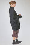 long and wide tunic in crinkled polyester and wool froissé - SHU MORIYAMA 