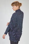 long and wide tunic in crinkled polyester froissé - SHU MORIYAMA 