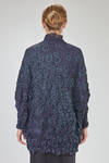 long and wide tunic in crinkled polyester froissé - SHU MORIYAMA 