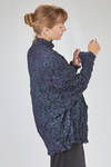 long and wide tunic in crinkled polyester froissé - SHU MORIYAMA 