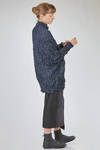 long and wide tunic in crinkled polyester froissé - SHU MORIYAMA 