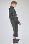 short and wide sweater in soft hand wool jersey - SHU MORIYAMA 