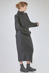 short and wide sweater in soft hand wool jersey - SHU MORIYAMA 