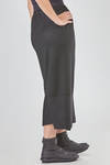 asymmetric pencil longuette skirt, in soft hand wool jersey - SHU MORIYAMA 