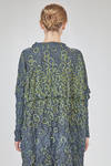 longuette dress, wide, in crinkled polyester froissé - SHU MORIYAMA 