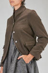 short and slim jacket, in Tyrolean wool shetland - BERGFABEL 