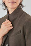 short and slim jacket, in Tyrolean wool shetland - BERGFABEL 