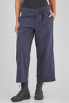 wide trousers in heavy washed cotton canvas - BERGFABEL 