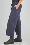 wide trousers in heavy washed cotton canvas - BERGFABEL 