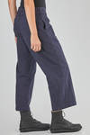 wide trousers in heavy washed cotton canvas - BERGFABEL 
