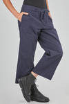 wide trousers in heavy washed cotton canvas - BERGFABEL 