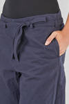 wide trousers in heavy washed cotton canvas - BERGFABEL 
