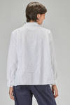 hip-lenght shirt, wide, in washed cotton poplin - BERGFABEL 