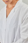 hip-lenght shirt, wide, in washed cotton poplin - BERGFABEL 